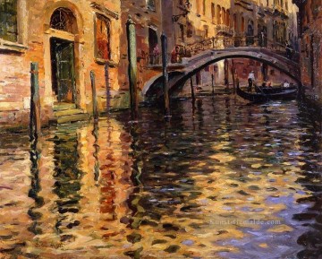  Aston Galerie - Pont del angelo Landschaft Venedig Louis Aston Knight Venedig